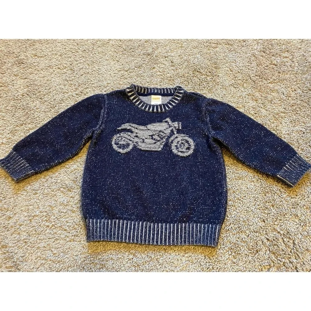 Gymboree Sweater Motorcycle 18-24 Months Pullover